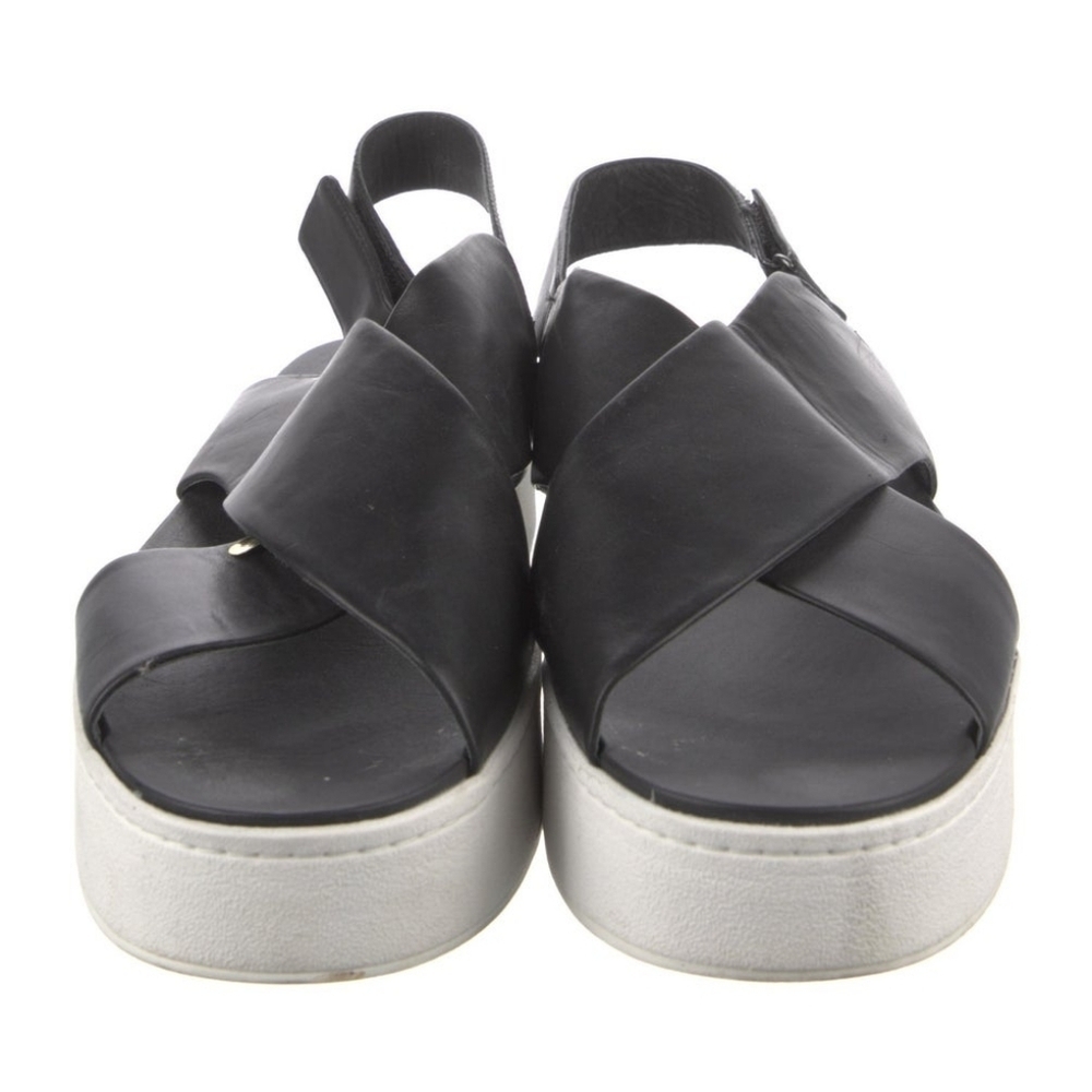 Vince Leather Slingback Sandals - Picture 3 of 13